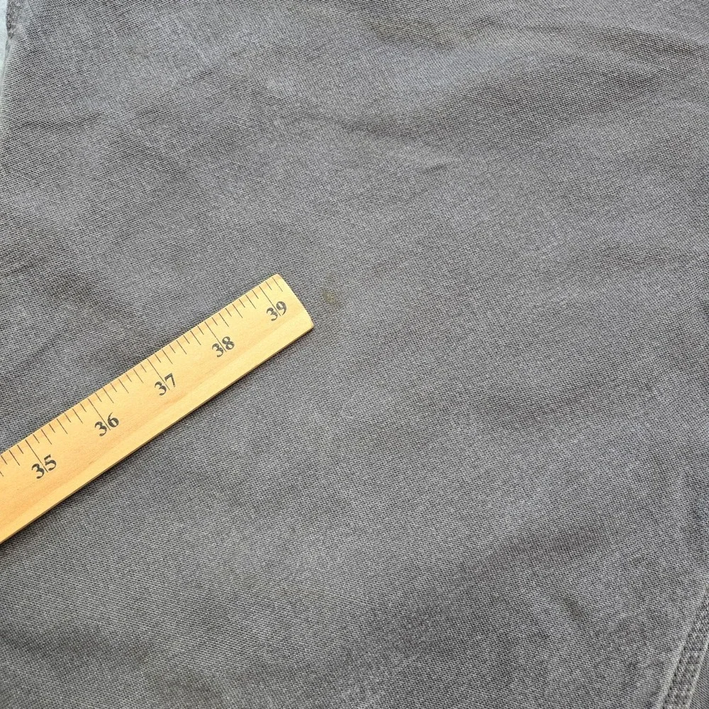 Carhartt Pants Mens 42x28 Gray Carpenter Relaxed Cotton Canvas Workwear Pockets